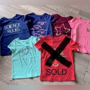 Like New 4T Cat & Jack T-Shirts Lot of 3